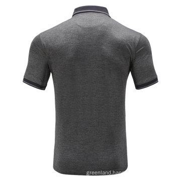 Custom-made and comfortable recyclable eco-friendly short-sleeved top with Polo collar